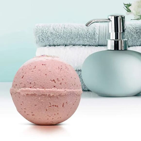 "Birthday Cake" Organic Bath Bomb in kraft box - 5 oz - Picture 6 of 7